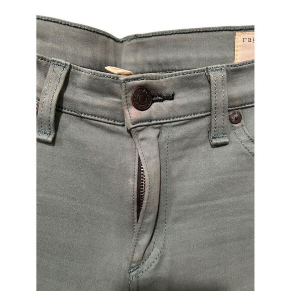 Rag and Bone Atlantic Blu Teal Green Jegging Pants Size 29 Stretch - Picture 6 of 14